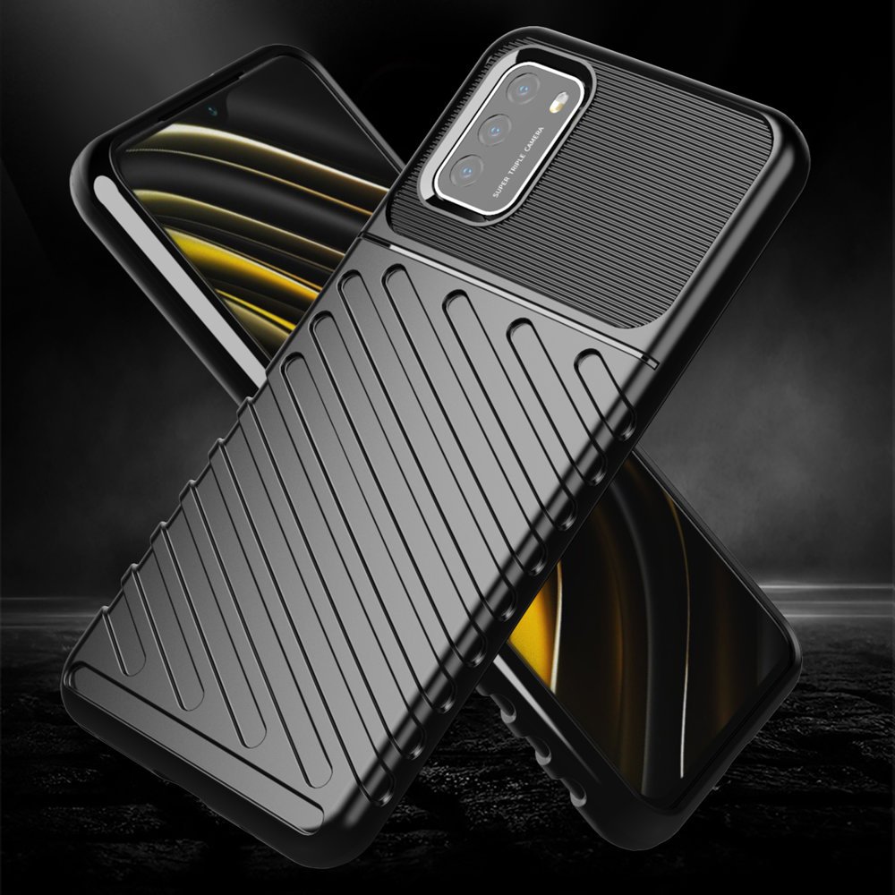 Pokrowiec Thunder Case czarny Xiaomi POCO M3 / 4