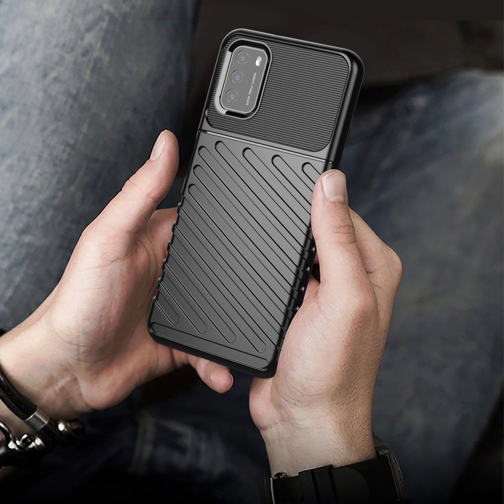 Pokrowiec Thunder Case czarny Xiaomi POCO M3 / 6