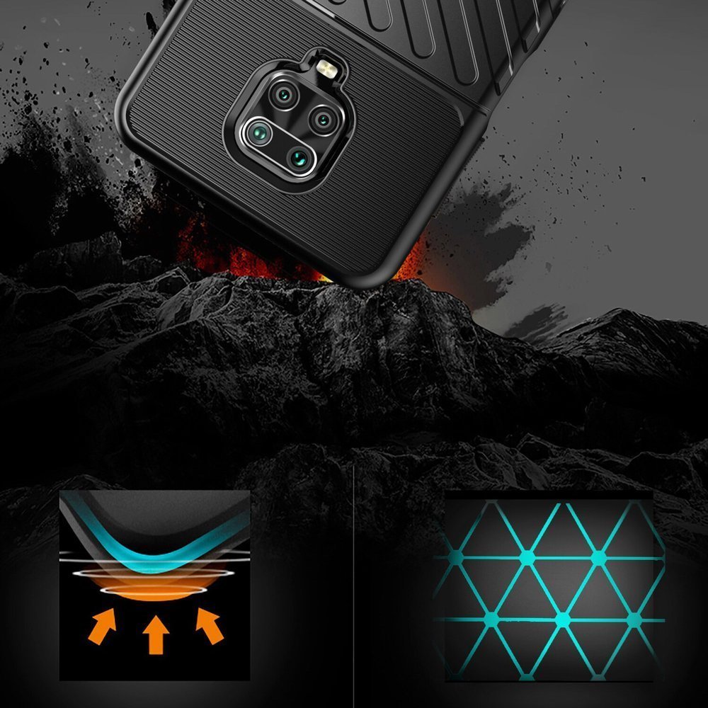 Pokrowiec Thunder Case czarny Xiaomi Redmi 9C / 12