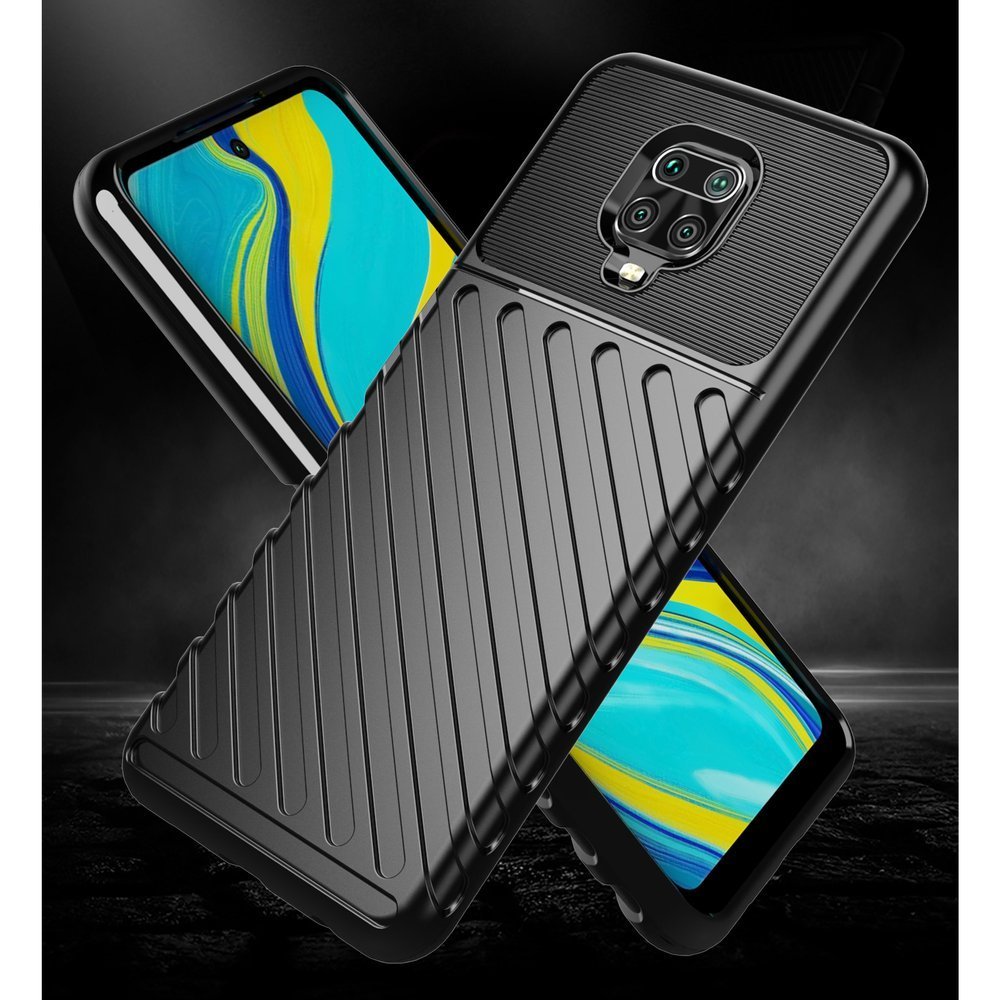 Pokrowiec Thunder Case czarny Xiaomi Redmi Note 9S / 2