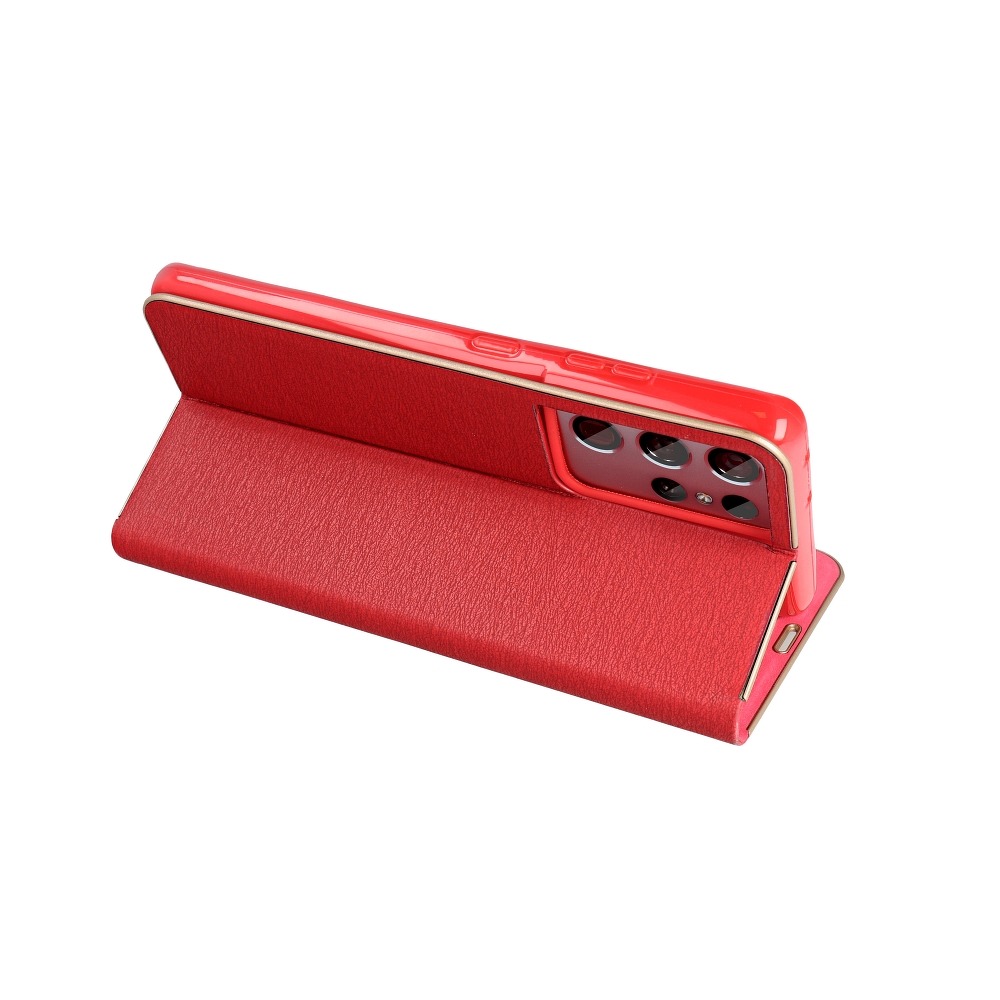 Etui zamykane z klapk i magnesem Vennus Book czerwony Samsung Galaxy A52S 5G / 3