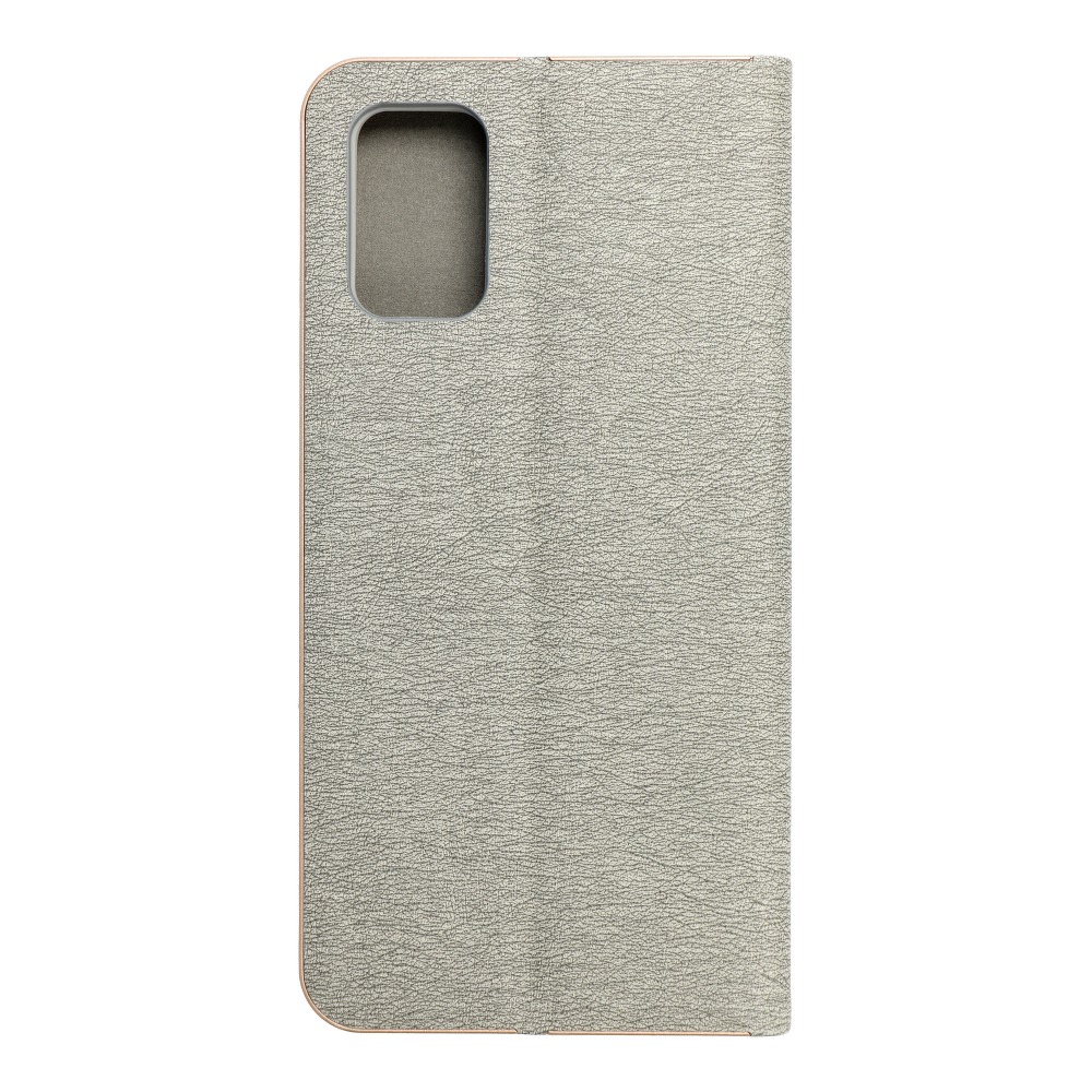 Etui zamykane z klapk i magnesem Vennus Book srebrny Samsung Galaxy A03s / 2