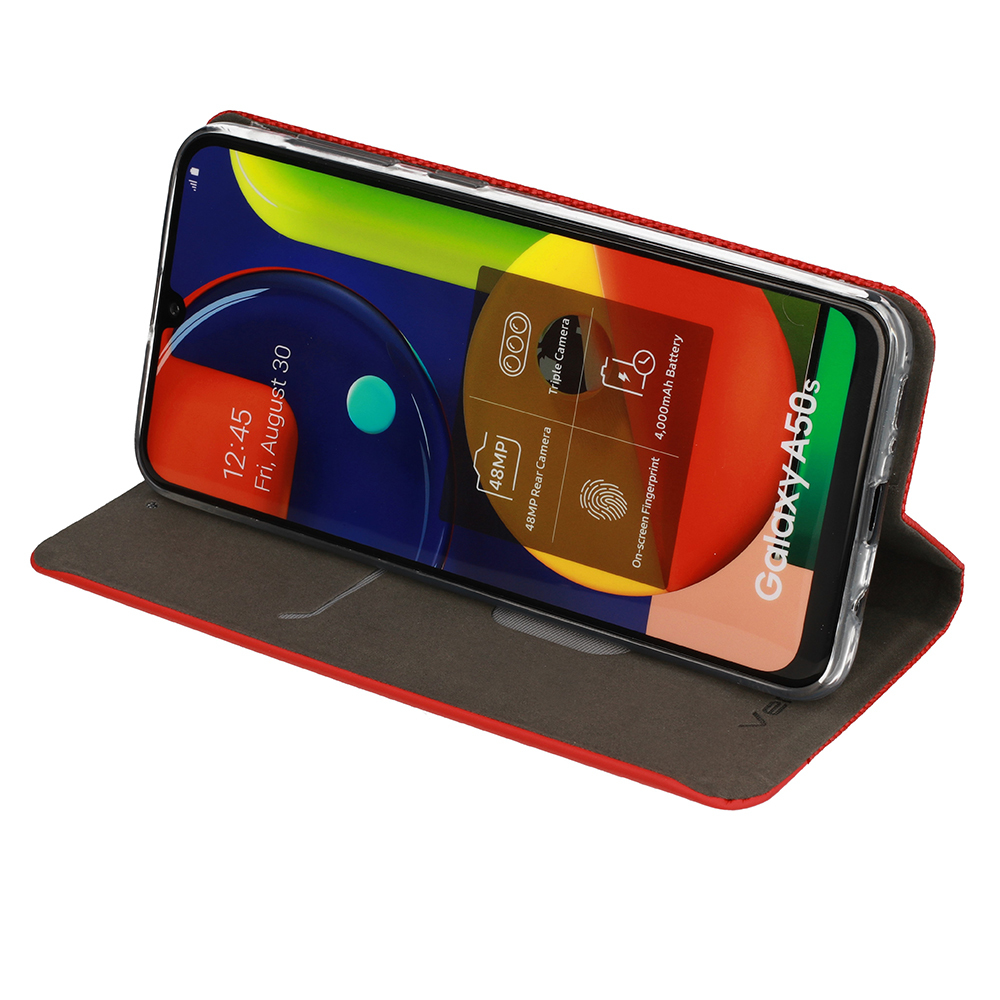 Etui zamykane z klapk i magnesem Vennus Sensitive Book czerwony Apple iPhone 13 Pro Max / 6