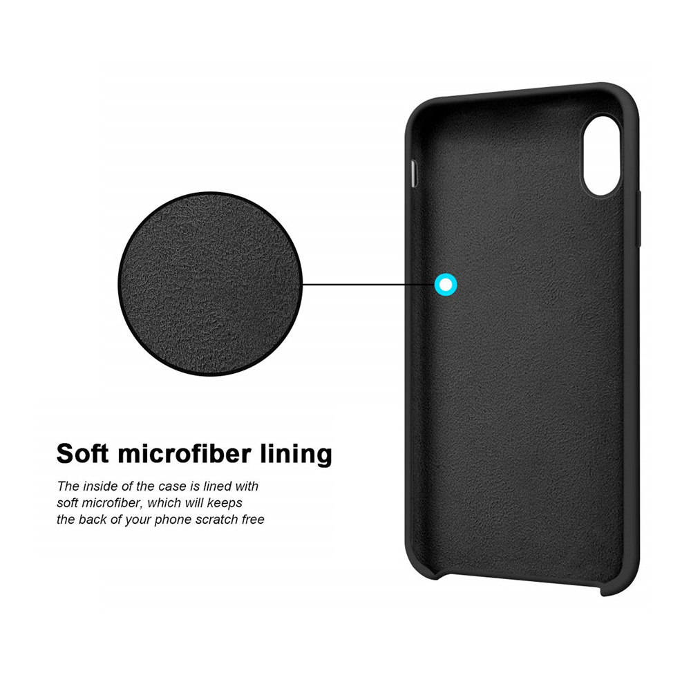 Pokrowiec Vennus Silicone Lite czarny Xiaomi Redmi Note 10 / 9