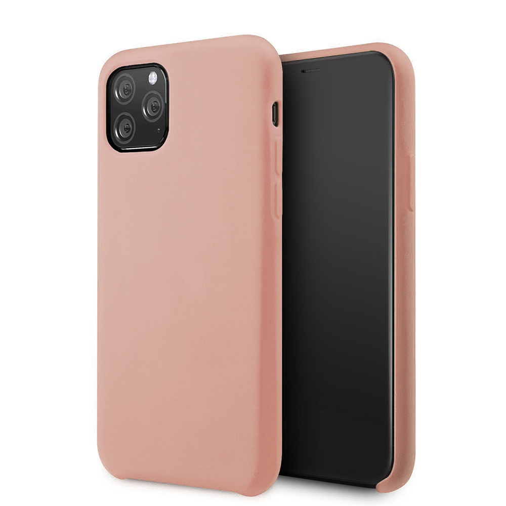 Pokrowiec Vennus Silicone Lite jasnorowy Apple iPhone XS