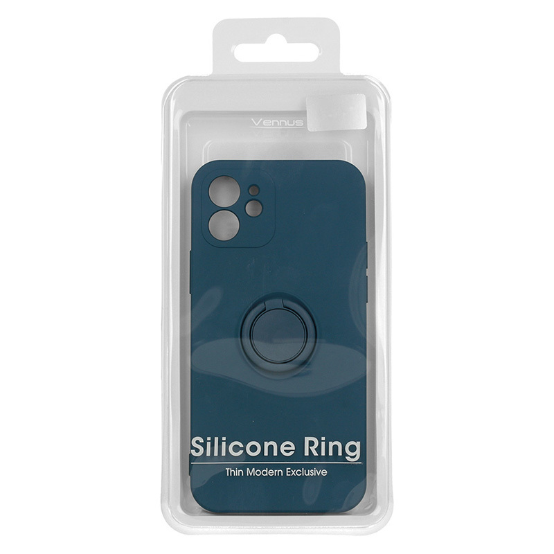 Pokrowiec Vennus Silicone Ring niebieski Apple iPhone 13 Pro Max / 11