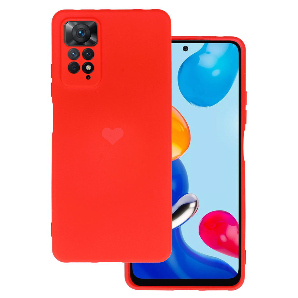 Pokrowiec Vennus Silicone Serce czerwony Xiaomi Redmi Note 11 Pro 5G