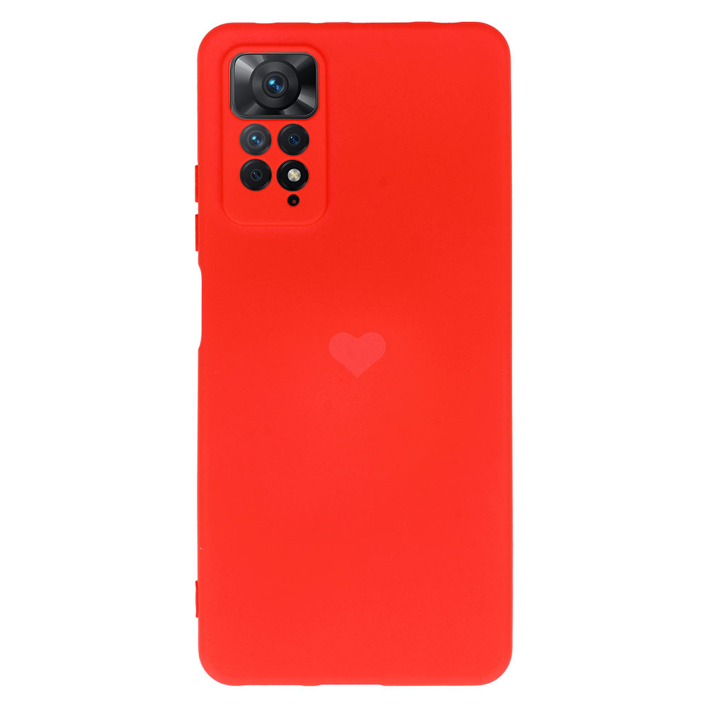 Pokrowiec Vennus Silicone Serce czerwony Xiaomi Redmi Note 11 Pro 5G / 2