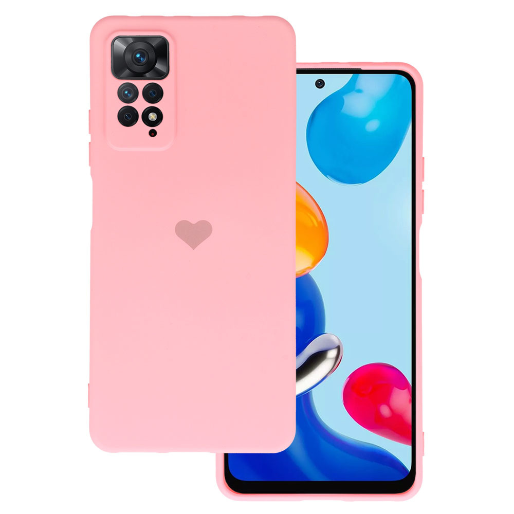 Pokrowiec Vennus Silicone Serce rowy Xiaomi Redmi Note 11