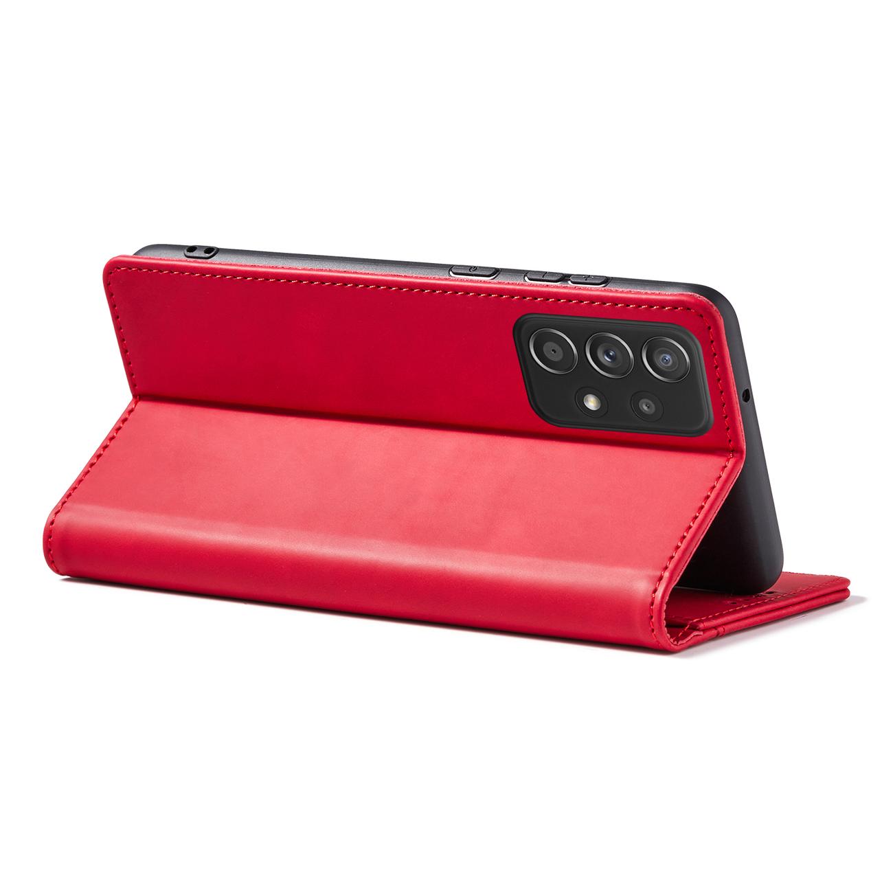 Pokrowiec Wallet Magnet czerwony Samsung A52 / 4