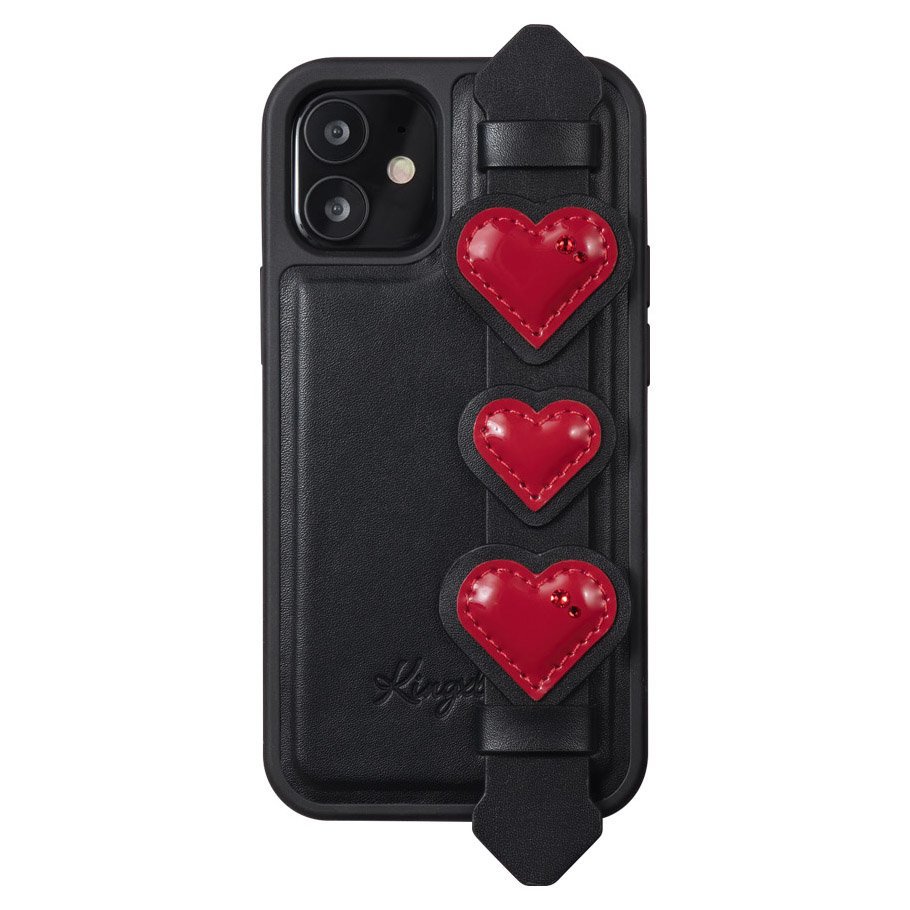 Pokrowiec elowy Kingxbar Sweet Series z krysztaami Swarovskiego czarny Apple iPhone 12