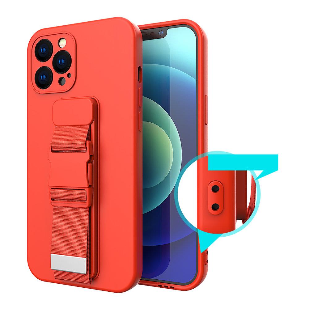 Pokrowiec elowy Rope Case ze smycz czarny Xiaomi Redmi Note 10 Pro / 9