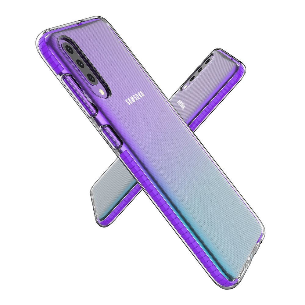 Pokrowiec elowy Spring Case ciemnoniebieski Samsung Galaxy A50 / 3