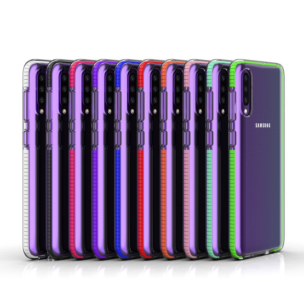 Pokrowiec elowy Spring Case ciemnoniebieski Samsung Galaxy A50 / 4