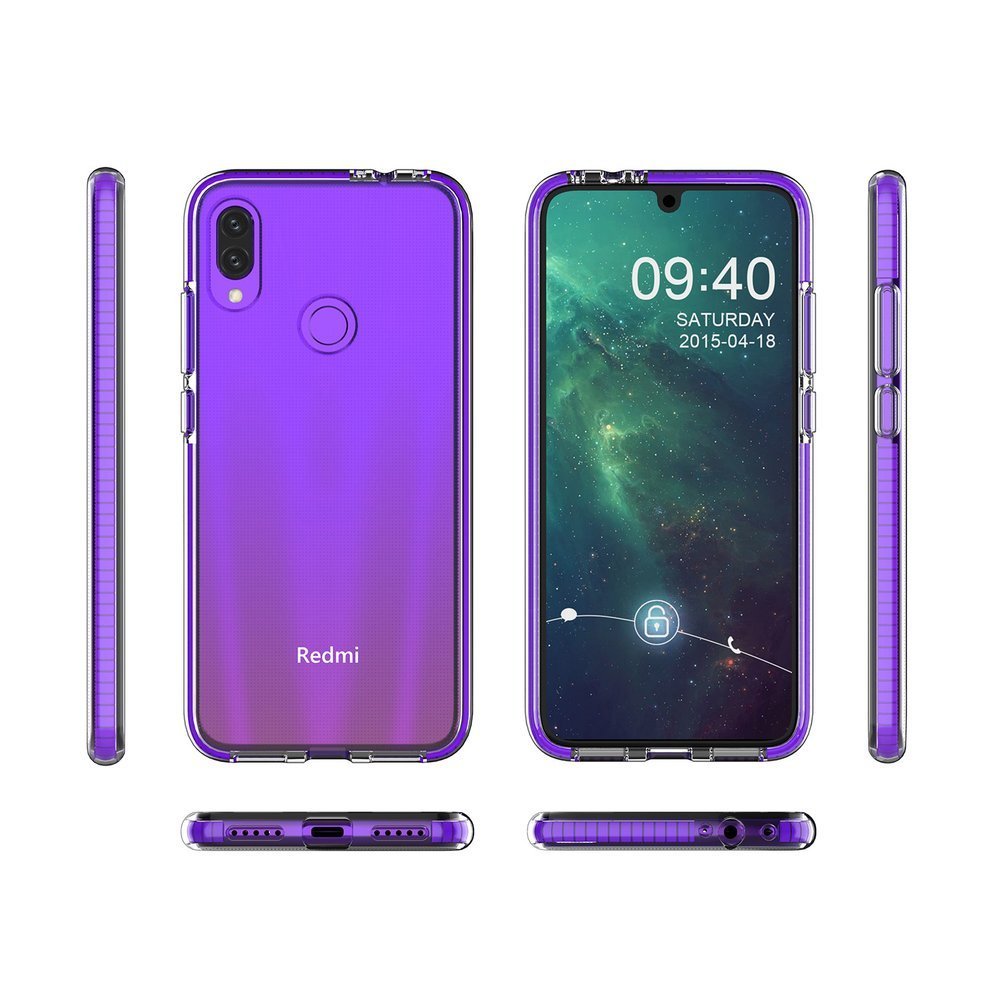 Pokrowiec elowy Spring Case ciemnoniebieski Xiaomi Redmi Note 7 / 3