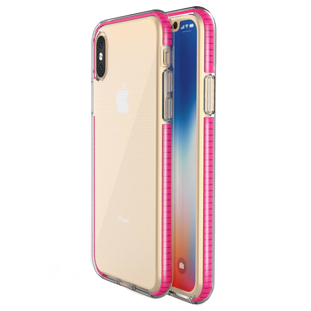 Pokrowiec elowy Spring Case ciemnorowy Apple iPhone XS