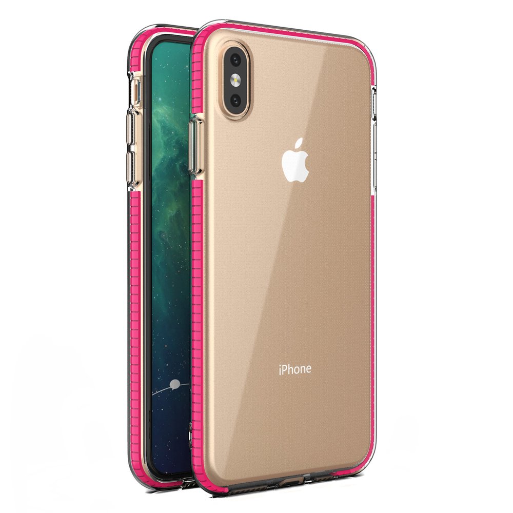 Pokrowiec elowy Spring Case ciemnorowy Apple iPhone XS Max