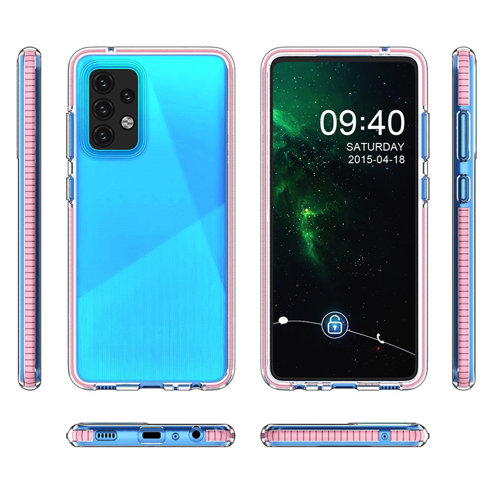 Pokrowiec elowy Spring Case ciemnorowy Samsung A52 LTE / 2