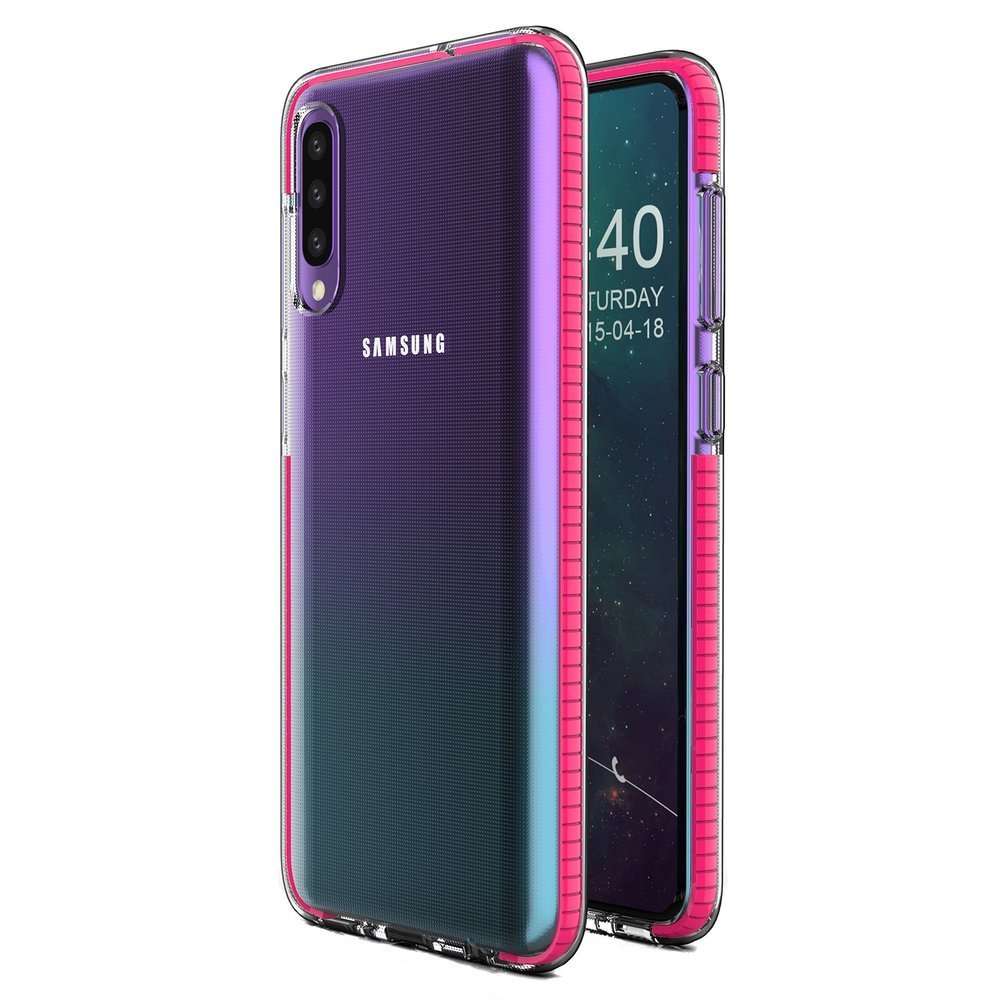 Pokrowiec elowy Spring Case ciemnorowy Samsung Galaxy A30s