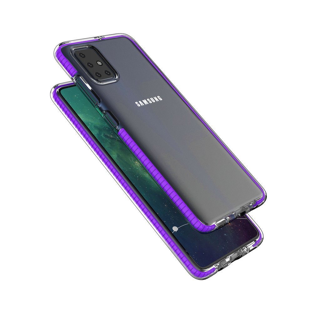 Pokrowiec elowy Spring Case czarny Samsung Galaxy A51 / 3