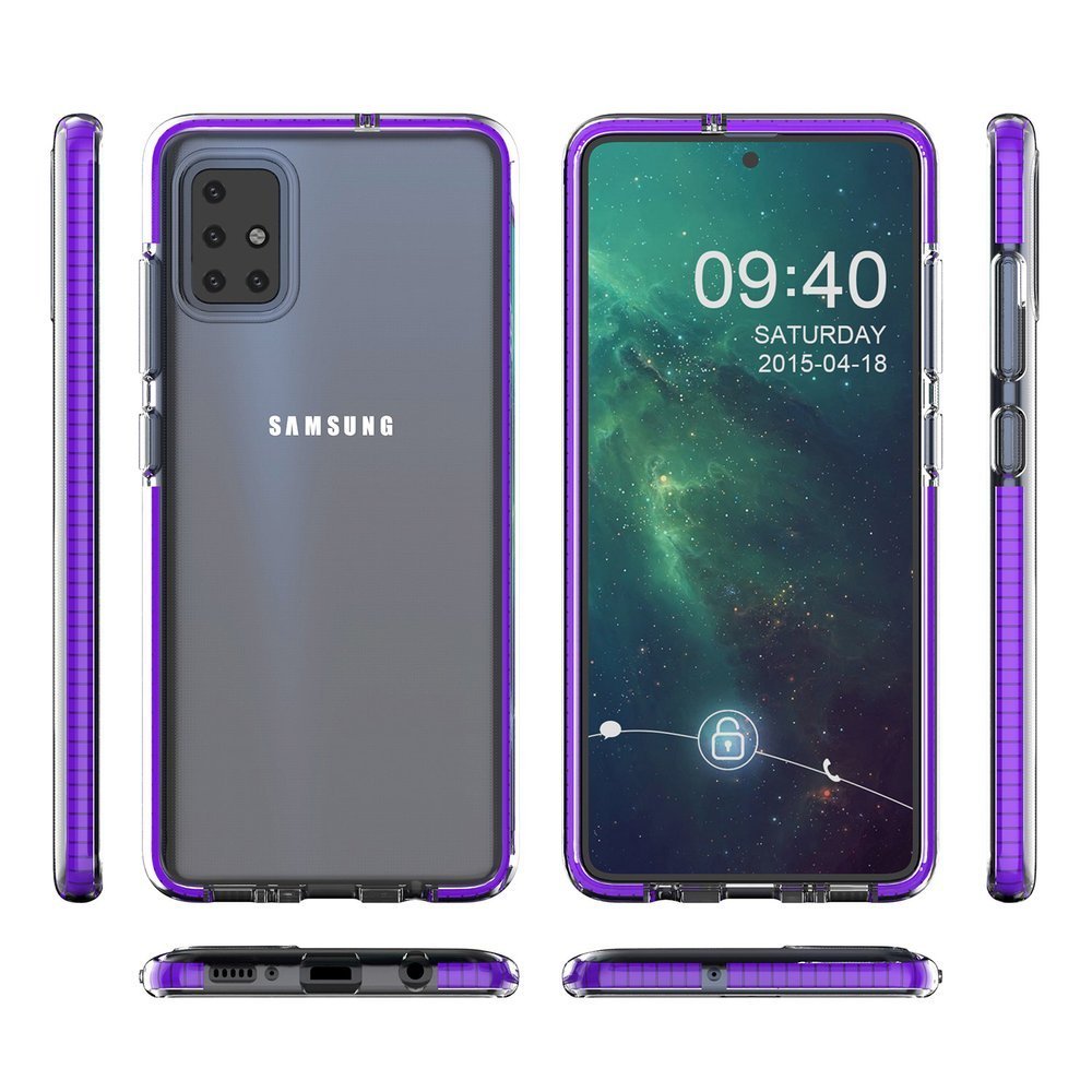 Pokrowiec elowy Spring Case czarny Samsung Galaxy A51 / 4