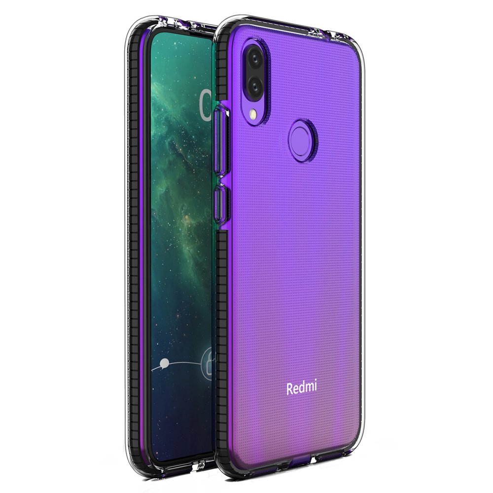 Pokrowiec elowy Spring Case czarny Xiaomi Redmi Note 7