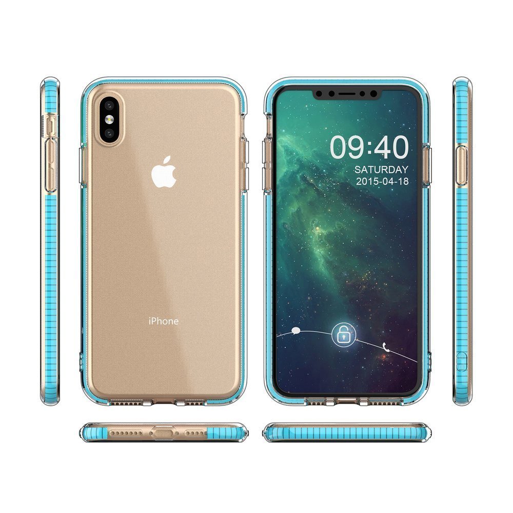 Pokrowiec elowy Spring Case jasnoniebieski Apple iPhone XS / 2