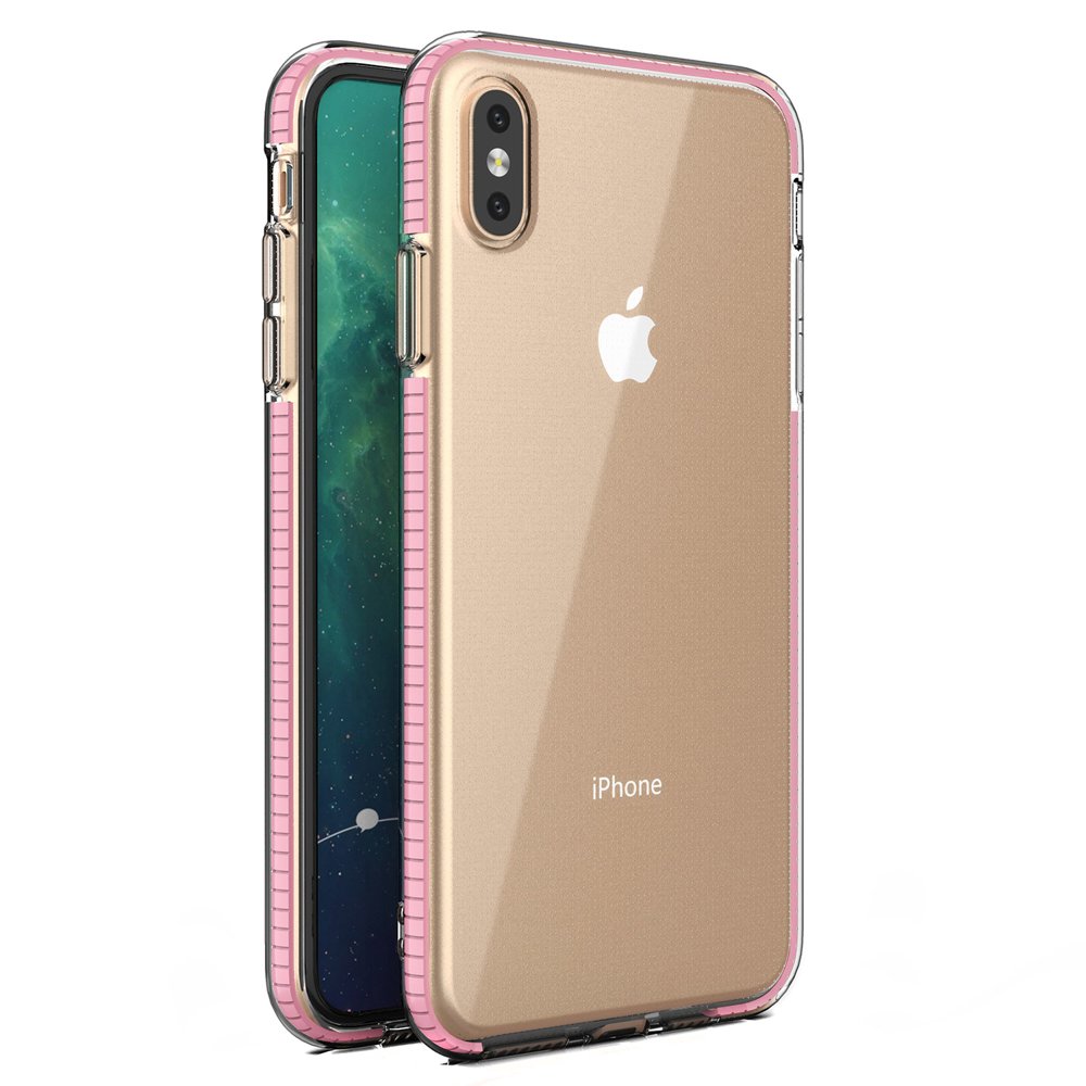 Pokrowiec elowy Spring Case jasnorowy Apple iPhone XS Max