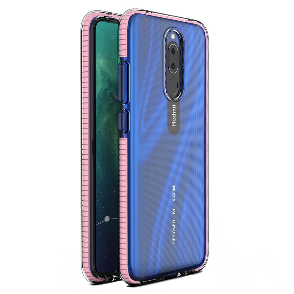 Pokrowiec elowy Spring Case jasnorowy Xiaomi Redmi 8