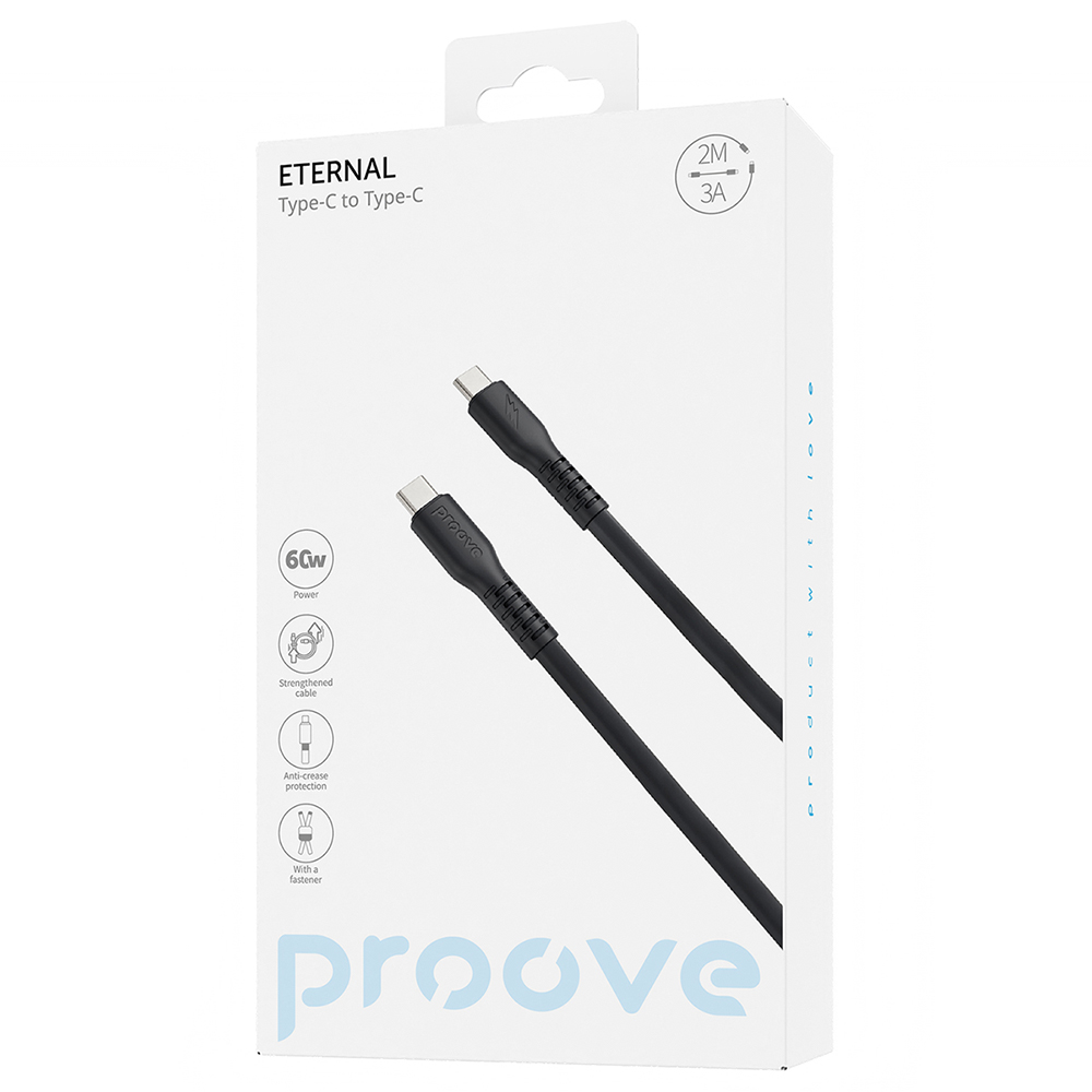 Proove kabel Eternal Type-C do Type-C (2m) czarny / 3