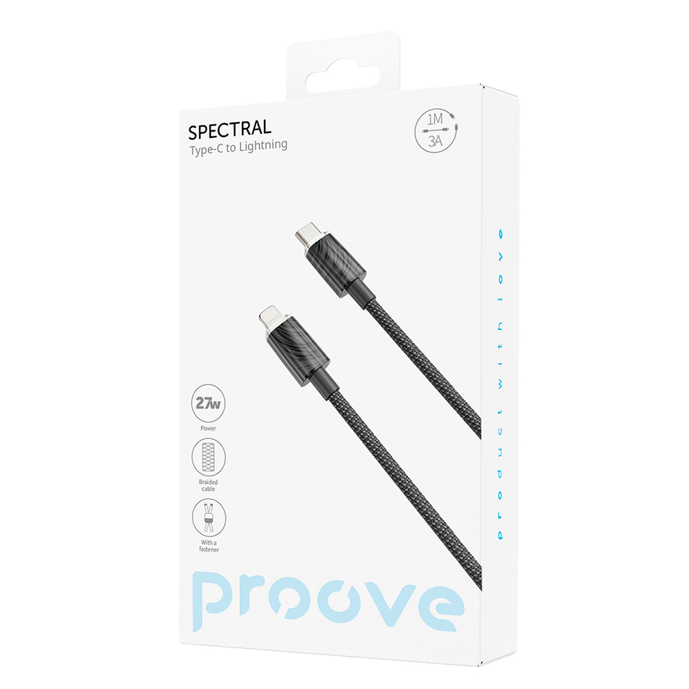 Proove kabel Spectral Type-C do Lightning (1m) czarny / 5