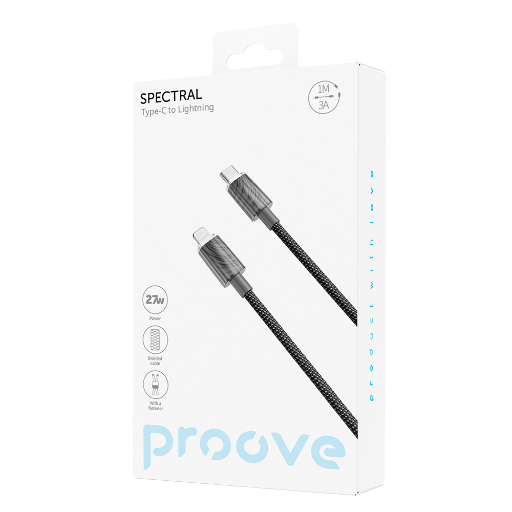 Proove kabel Spectral Type-C do Lightning (1m) szary / 5