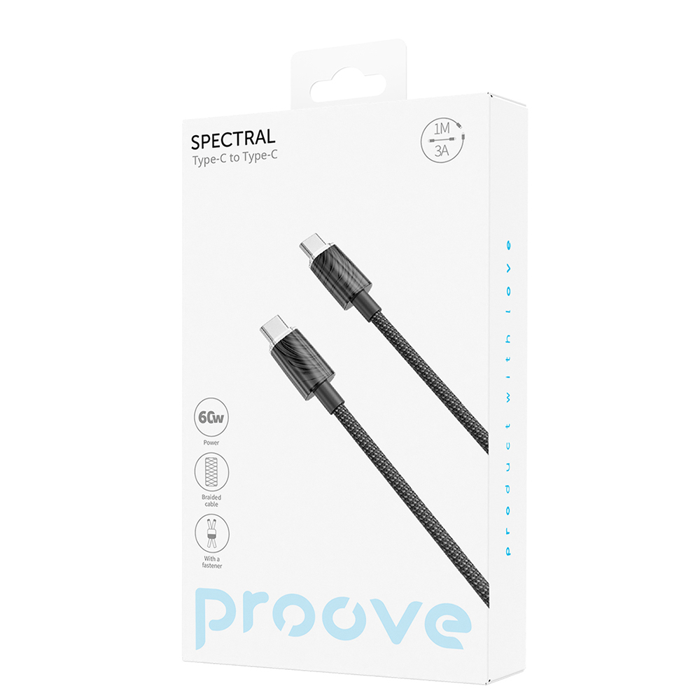 Proove kabel Spectral Type-C do Type-C (1m) czarny / 5