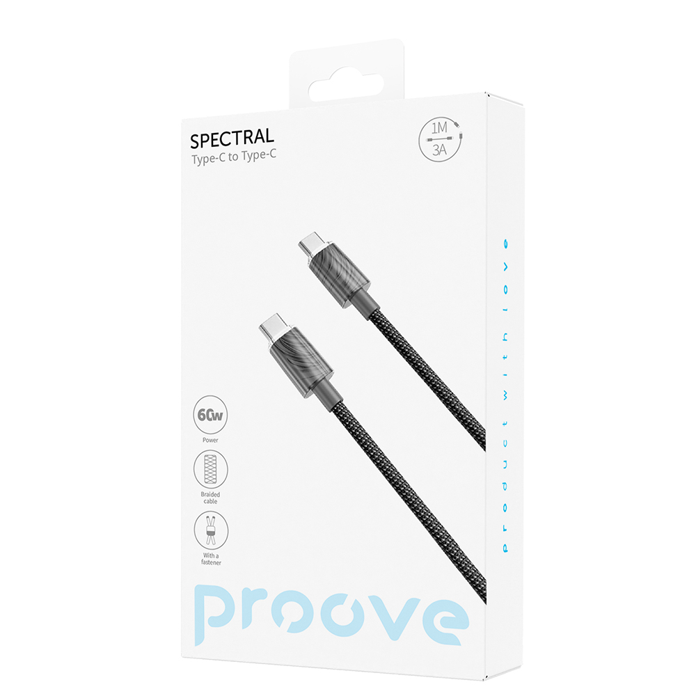 Proove kabel Spectral Type-C do Type-C (1m) szary / 5