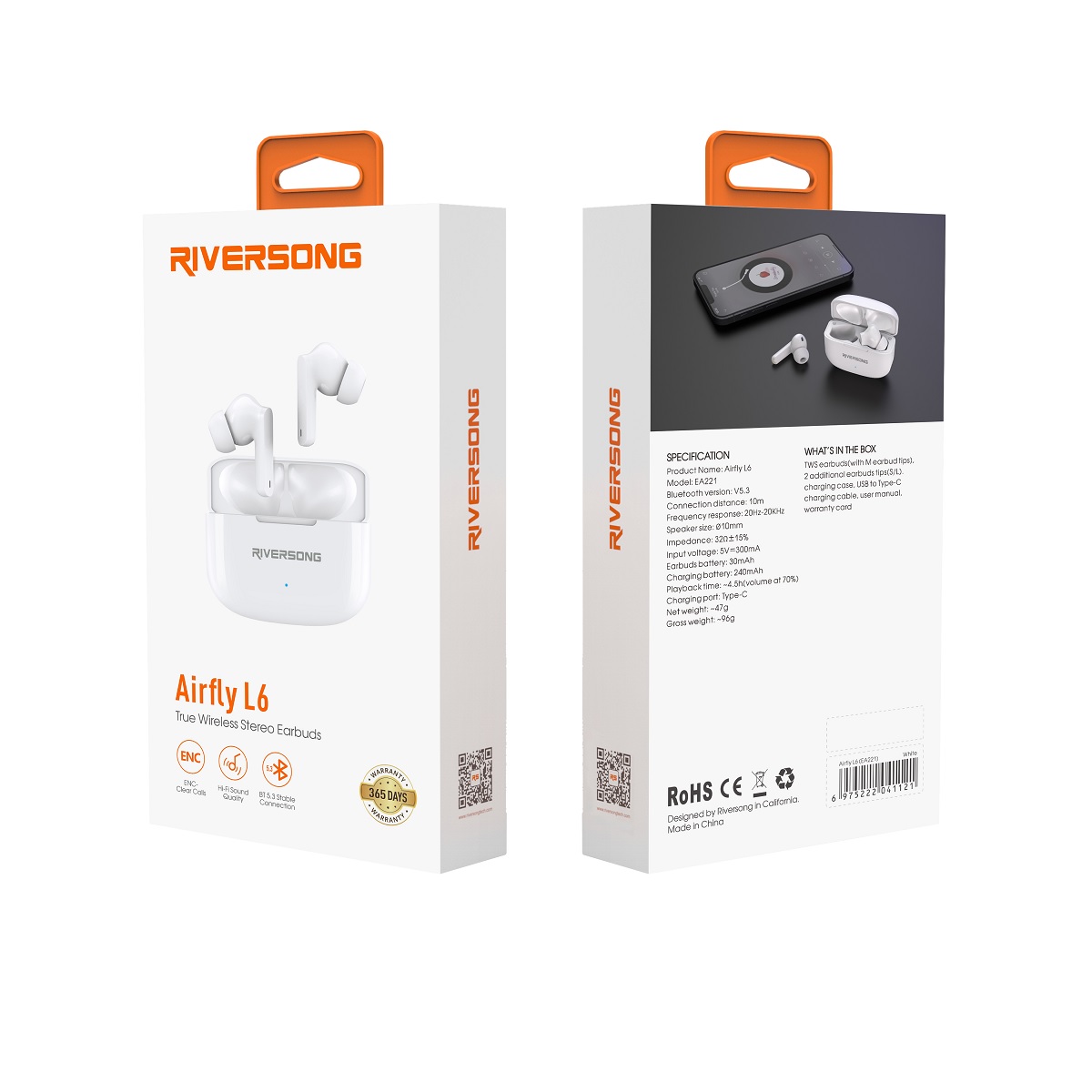 Riversong suchawki Bluetooth AirFly L6 TWS biae EA221 / 4