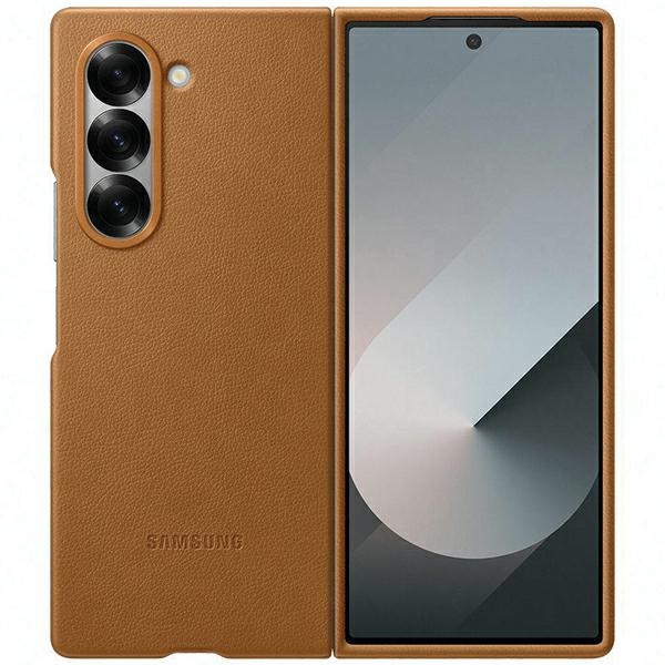 Samsung Pokrowiec Eco-leather Case brzowe Samsung Galaxy Z Fold 6