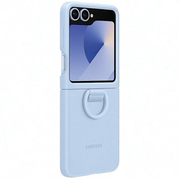 Samsung Pokrowiec Silicone Case with Ring niebieskie Samsung Galaxy Z Flip 6