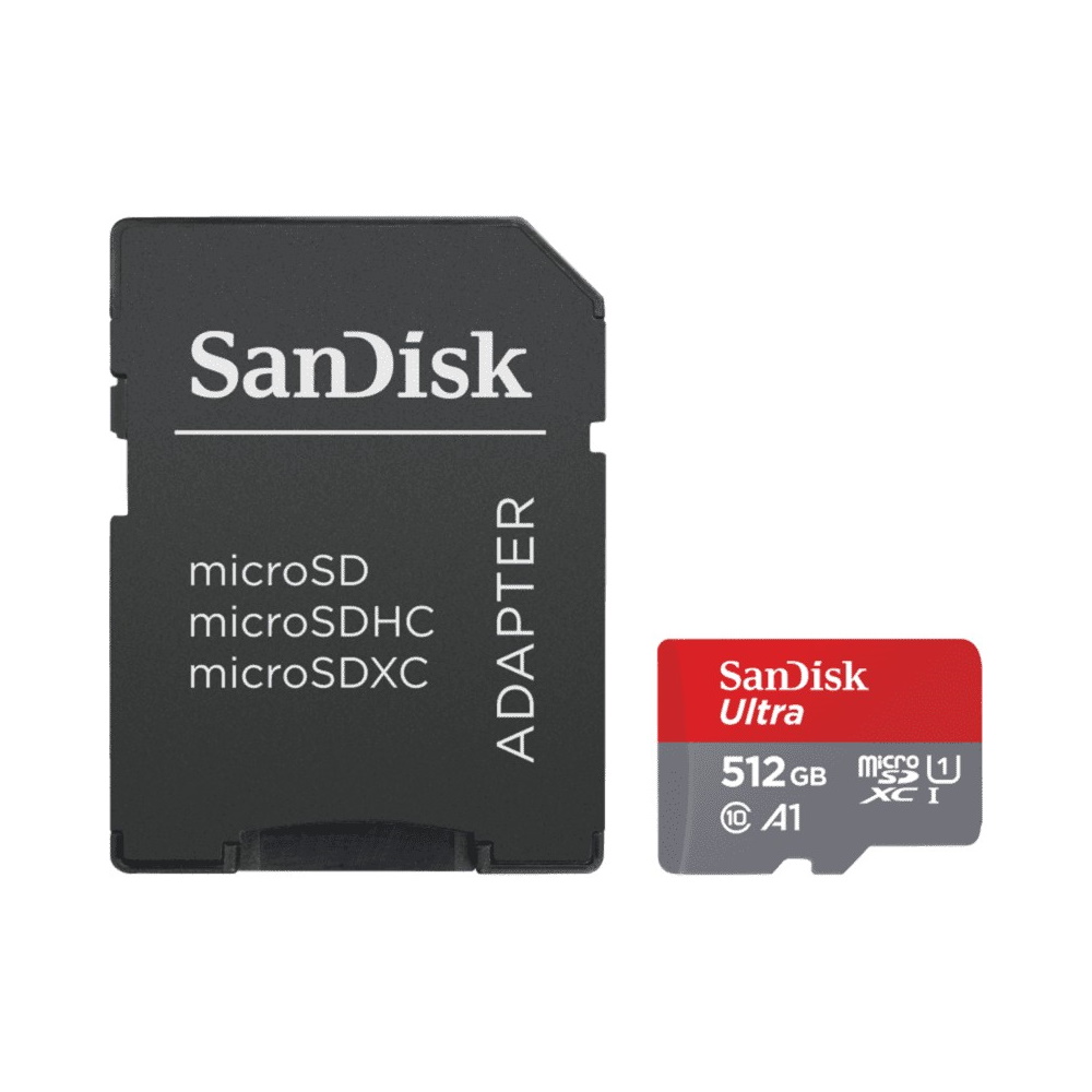 SanDisk karta pamici Ultra Android microSDXC 512 GB 120 MB/s A1 Cl.10 UHS-I + ADAPTER / 2