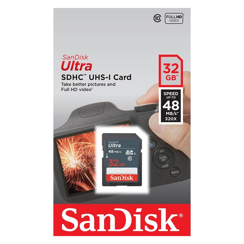 SanDisk karta pamici Ultra SDHC 32 GB (kl. 10 | 48MB/s | UHS-I) / 2