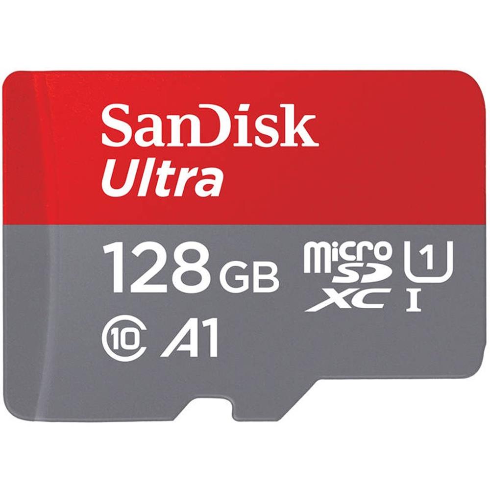 SanDisk microSDHC 128GB (kl. 10 | 100MB/s | UHS-I | A1) + adapter