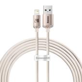 Baseus kabel Crystal Shine USB - Lightning 2,0 m 2,4A rowy