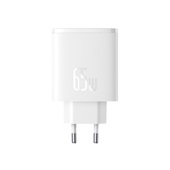 Baseus adowarka sieciowa Cube Pro PD 65W 2x USB-C 1x USB biaa