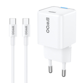 BWOO adowarka sieciowa GaN 30W z portem USB-C, z 60W kablem USB C- USB C