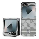 DKNY nakadka beowa Chequered Pattern Printed Stripes do Samsung Galaxy Z Flip 6