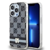 Pokrowiec DKNY nakadka beowa HC Magsafe pc tpu checkered pattern w printed stripes do Apple iPhone 15 Pro Max