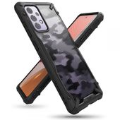 Pokrowiec etui Ringke Fusion X Camo czarne do Samsung A72