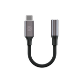 Forever adapter audio AJC-01 jack 3,5 mm - USB-C czarny