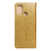 Pokrowiec Pokrowiec brokatowy Shining Book zoty do Oppo A53 2020