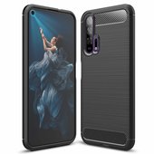 Pokrowiec Carbon Case czarny do Huawei Honor 20