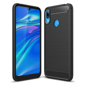 Pokrowiec Pokrowiec Carbon Case czarny do Huawei Y7 (2019)